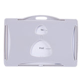 Deli Hard PP Lanyard Name Badge 85×53mm - Al Masam Stationery LLC